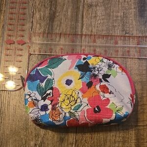 Clinique Floral Cosmetic Bag - Pink, Blue, Yellow